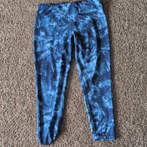 Everlast Blue Tie-Dye Ankle Pants
